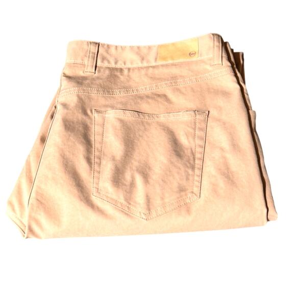 Peter Millar mens golf pants size 38 x 32 khaki performance chino - Picture 9 of 16